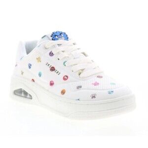 Skechers x Vexx Uno Court - Vexx Multi-Moji Women Size 8 White 177925 NEW